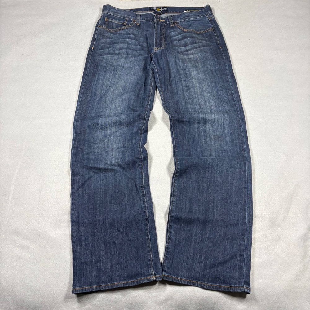 Lucky Brand 361 Vintage Straight Leg Dark Wash Denim Jeans Mens 32x32